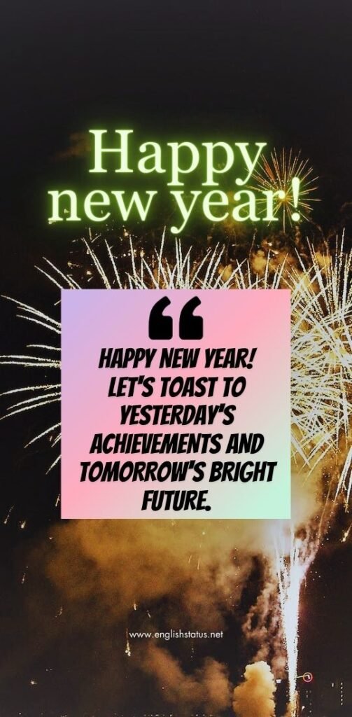 Happy New Year English Quotes Status